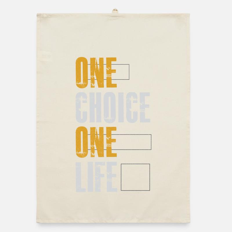 Eine Wahl, ein Leben Organic Geschirrtuch