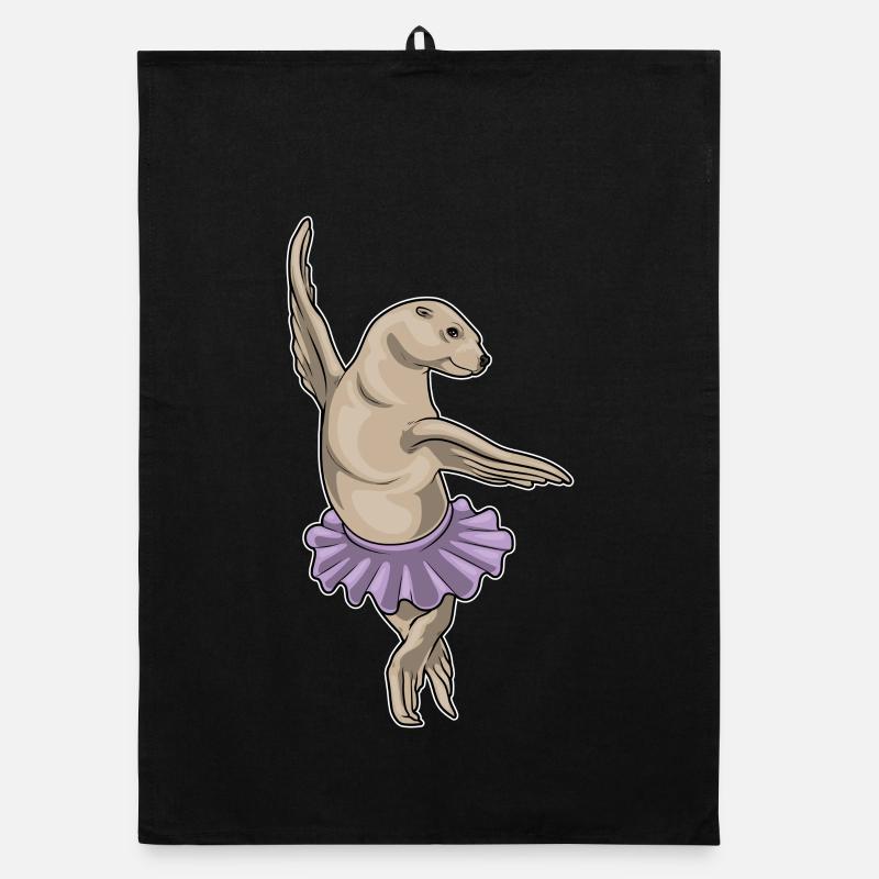 Danse de ballet de ballerine du phoque Torchon bio