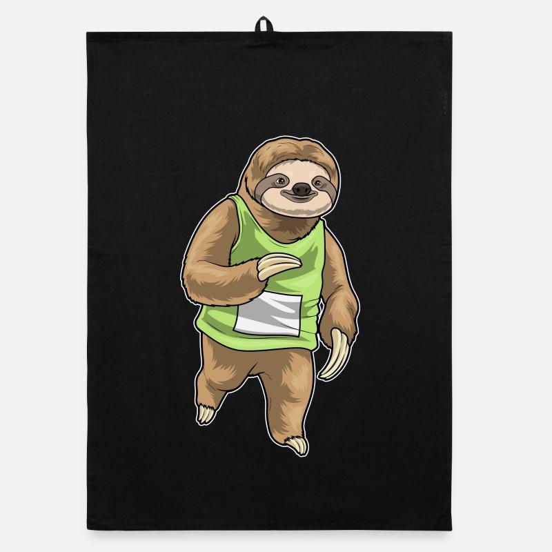 Sloth Jogger Jogging Sport Torchon bio
