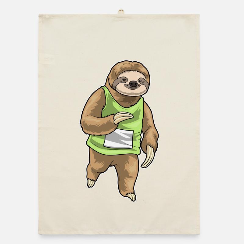 Sloth Jogger Jogging Sport Torchon bio
