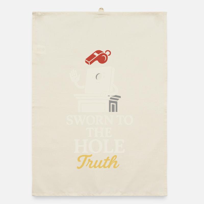 Cornhole Refere Official Referee Organic dish towel