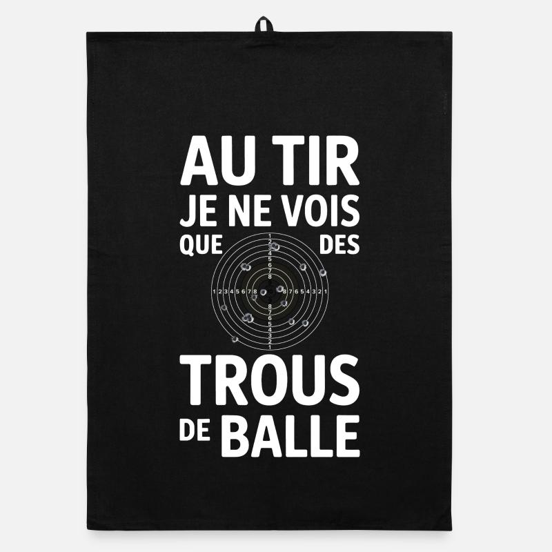 When shooting I only see humorous bullet holes Organic dish towel