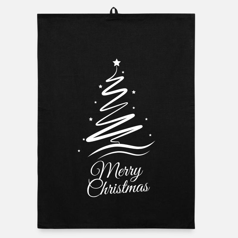 Joyeux Noël Arbre de Noël Arbre de Noël Torchon bio