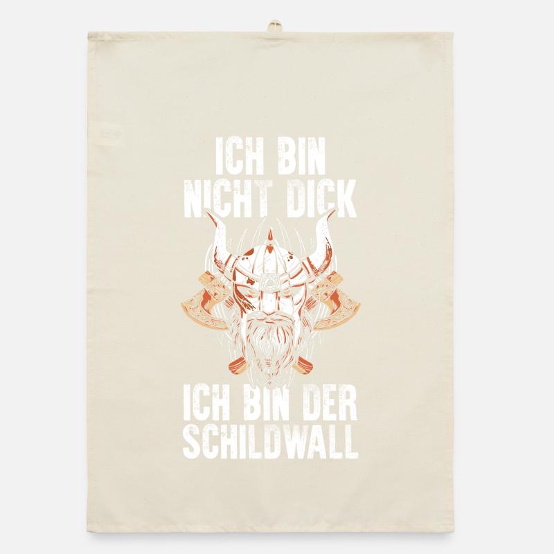 Mittelalter Schildwall Mittelaltermarkt Wikinger Organic Geschirrtuch