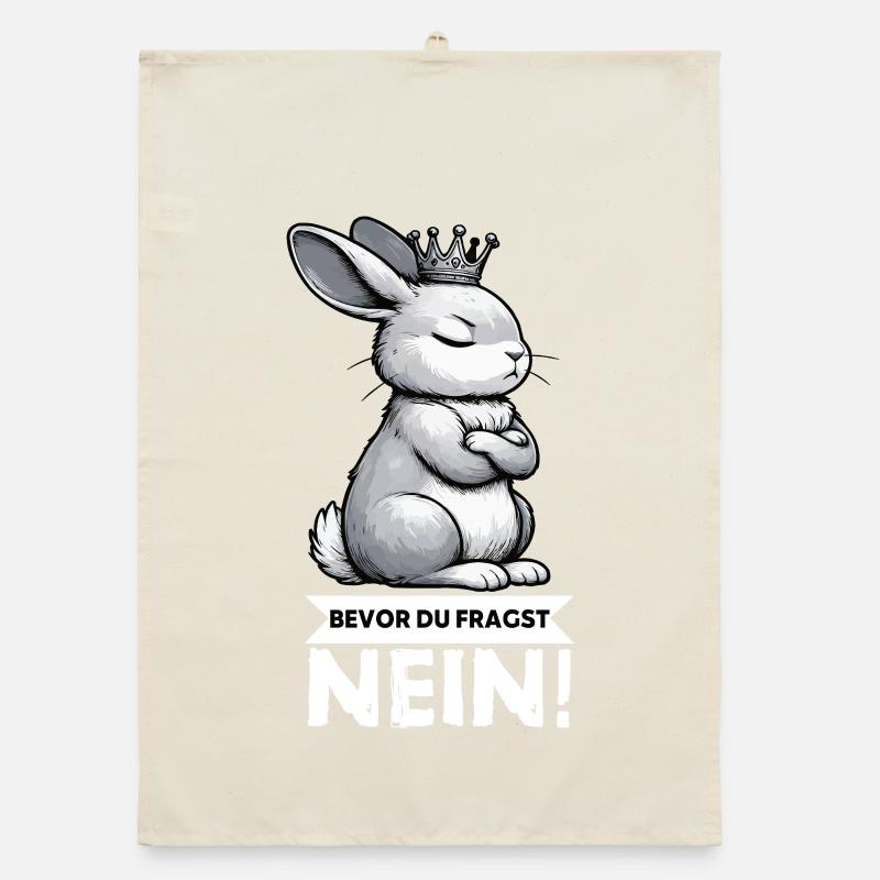 Before you ask: no, rabbit, bunny, bunny, long-eared Organic dish towel