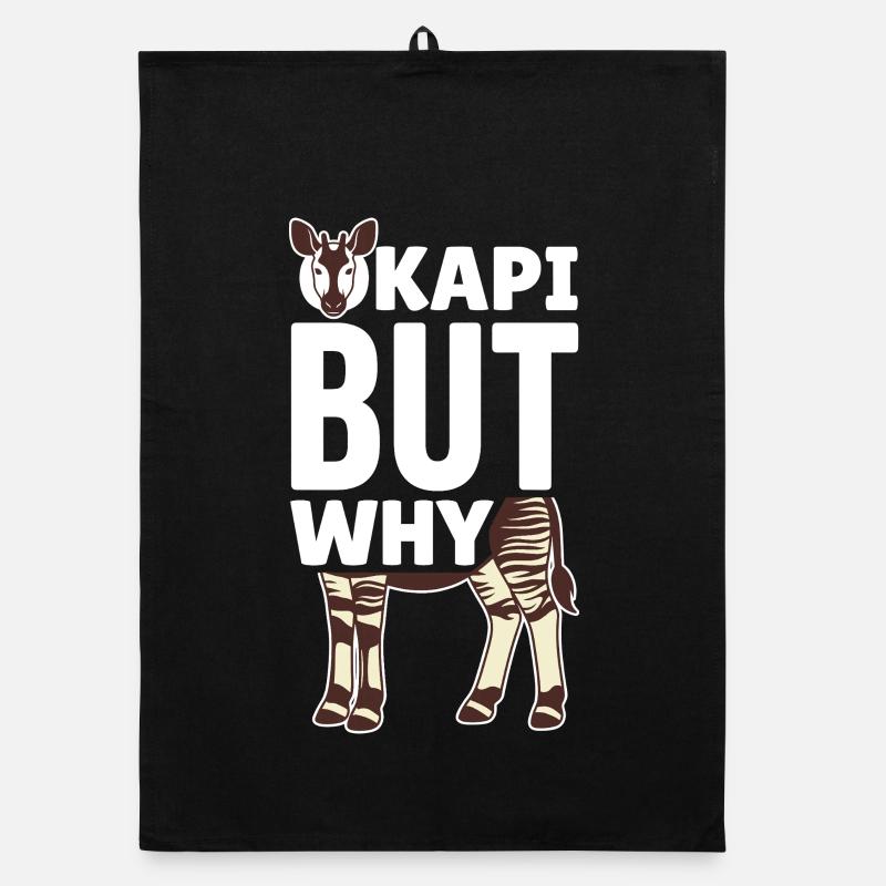 Okapi-liebhaber Okapi-tier Seltene Tierweltliebe Organic Geschirrtuch