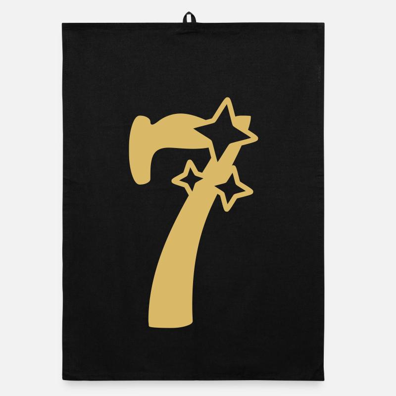 7 Jahre Jubiläum 7. Geburtstag Sternchen Organic Geschirrtuch