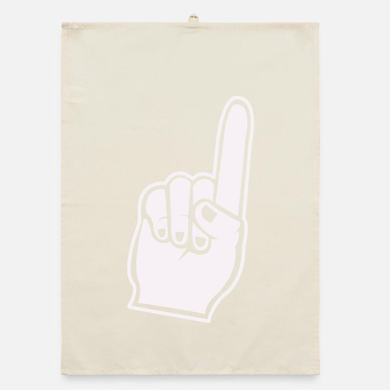 Fan Hand Index Finger Icon Organic dish towel