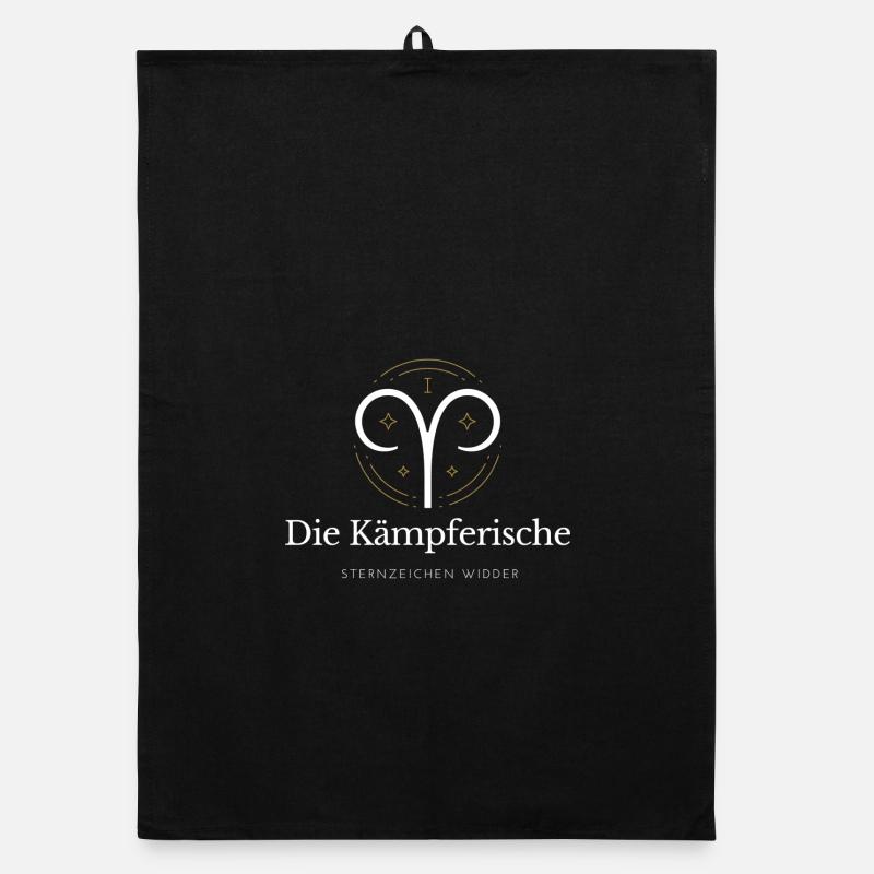 Widder Sternzeichen Logo Widder Organic Geschirrtuch