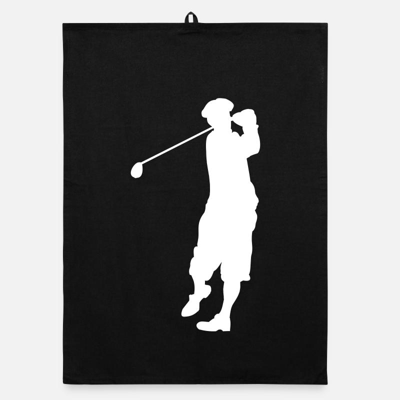Golf silhouette Organic dish towel