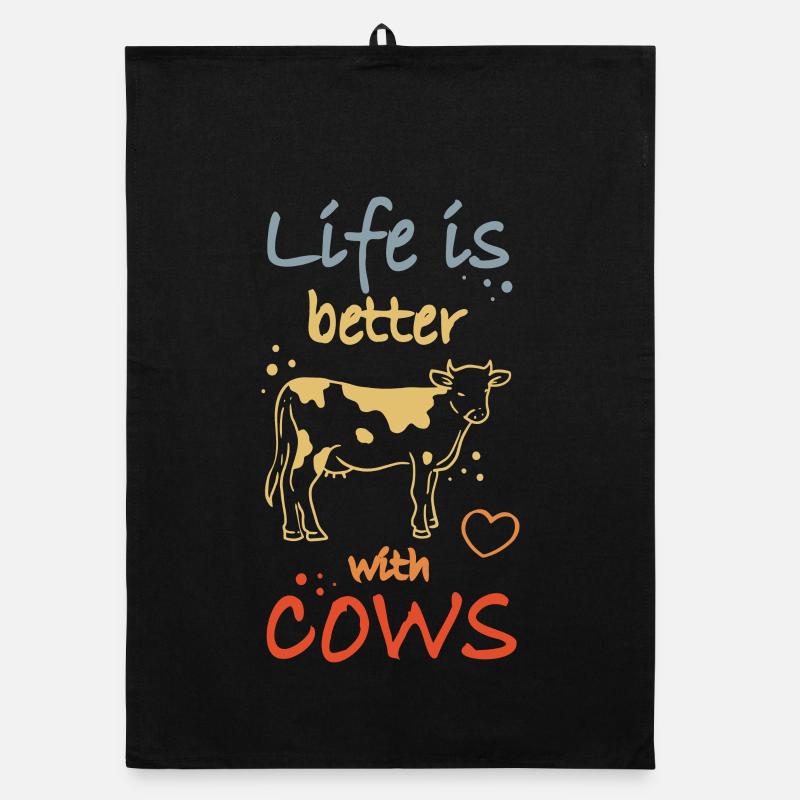 Amoureux des vaches Torchon bio