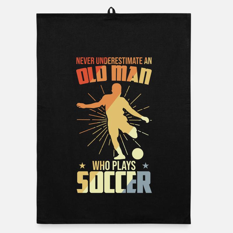 Grand-père de soccer Torchon bio