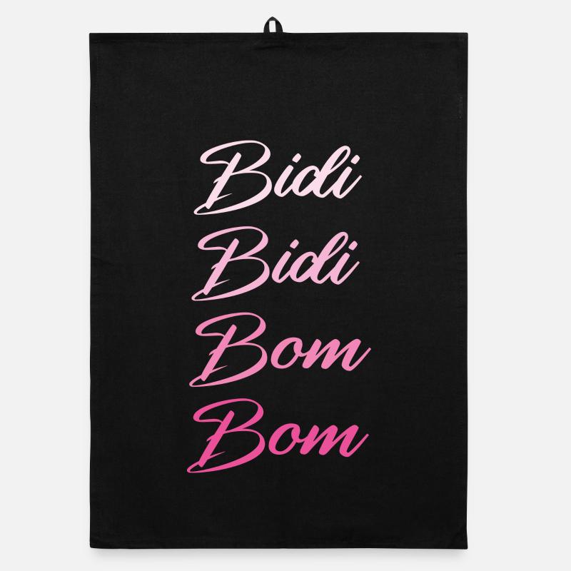 Bidi Bidi Bom Bom - panish Dance - Spanish Fiesta Organic dish towel
