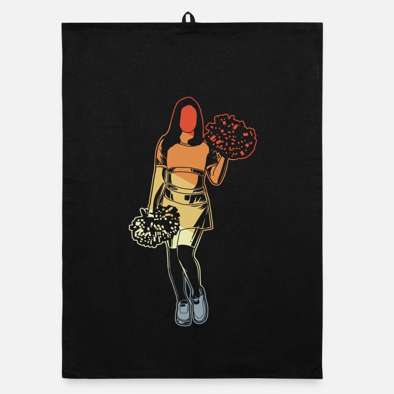 Cheerleader Mädchen Organic Geschirrtuch