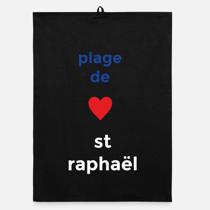 Un amour sincère pour la Plage de Saint-Raphaël Torchon bio