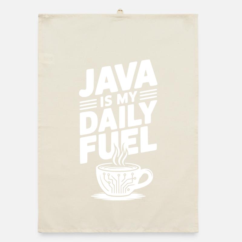 Java ist mein täglicher Treibstoff Organic Geschirrtuch