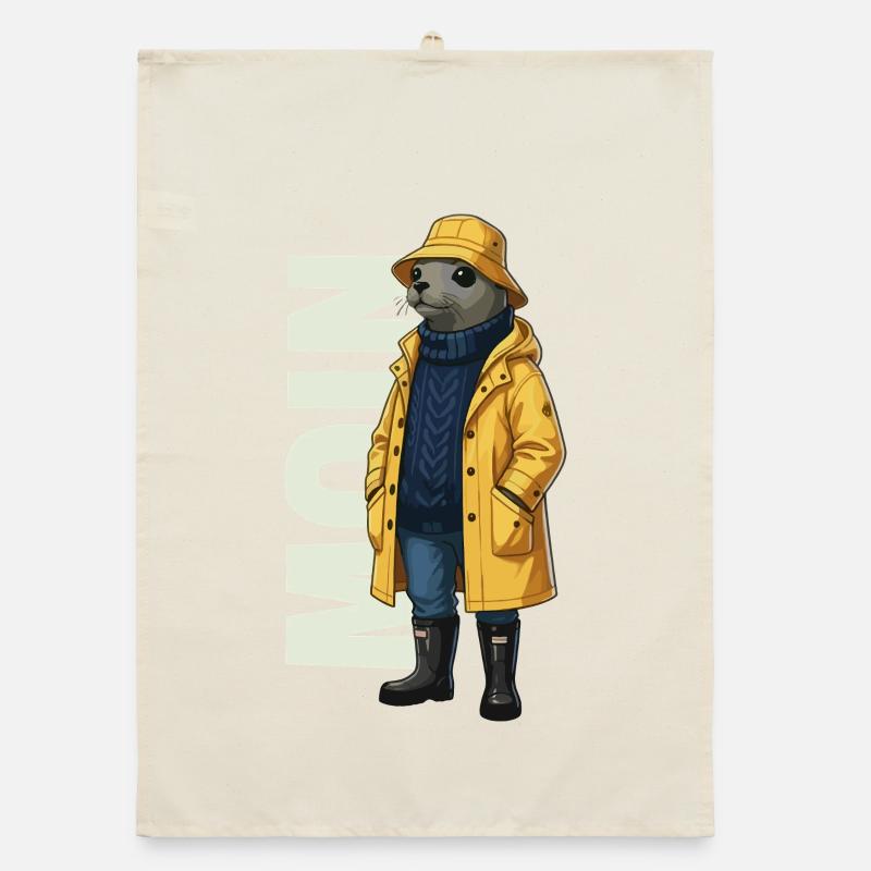 Seal Moin – Raincoat Design Organic dish towel