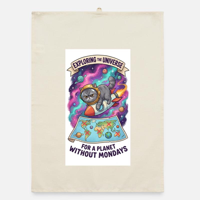 A stone's throw through the universe Organic dish towel