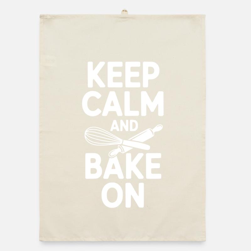 Restez calme et continuez à cuire Torchon bio