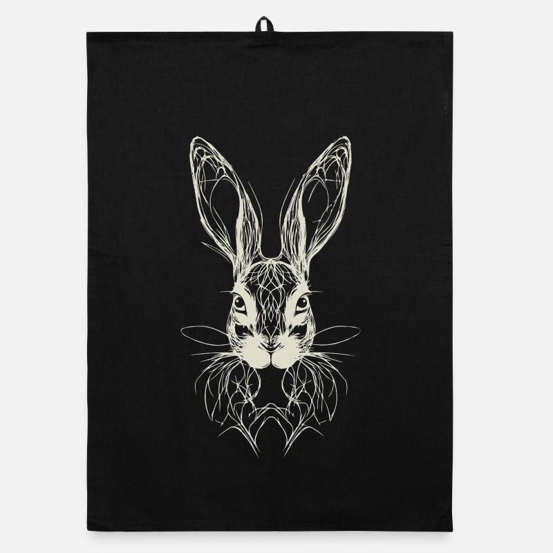 Easter Bunny Bunny Geometry Organic dish towel