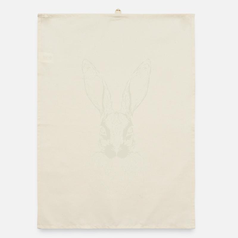 Easter Bunny Bunny Geometry Organic dish towel