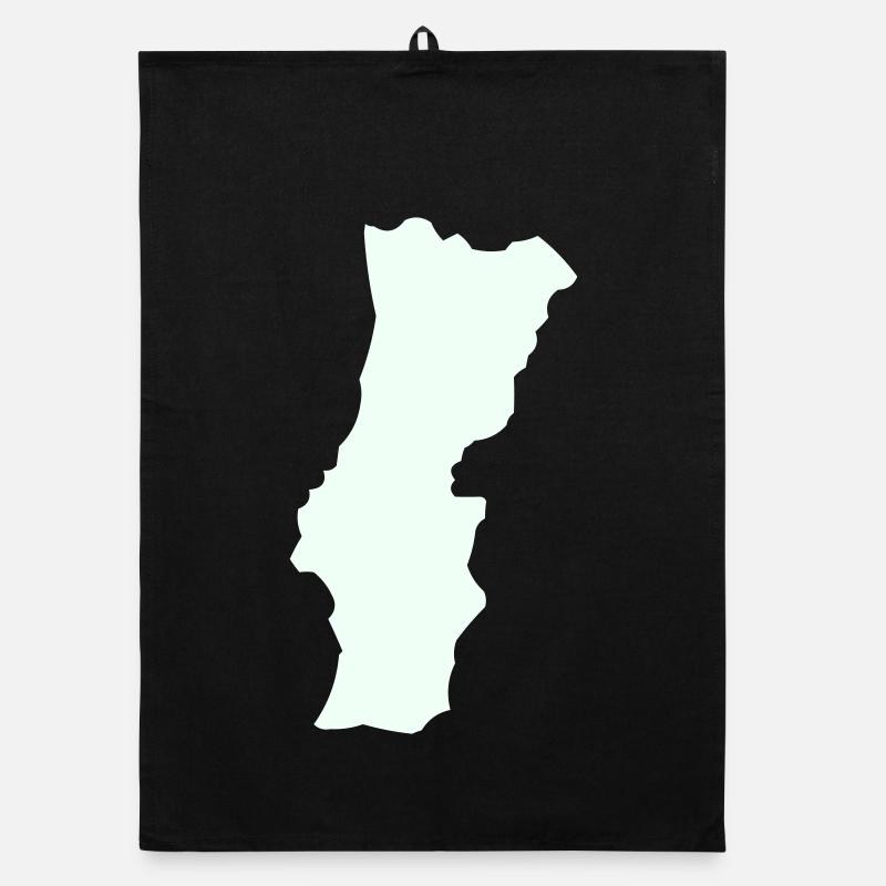 Portugal Silhouette Graphic Organic dish towel