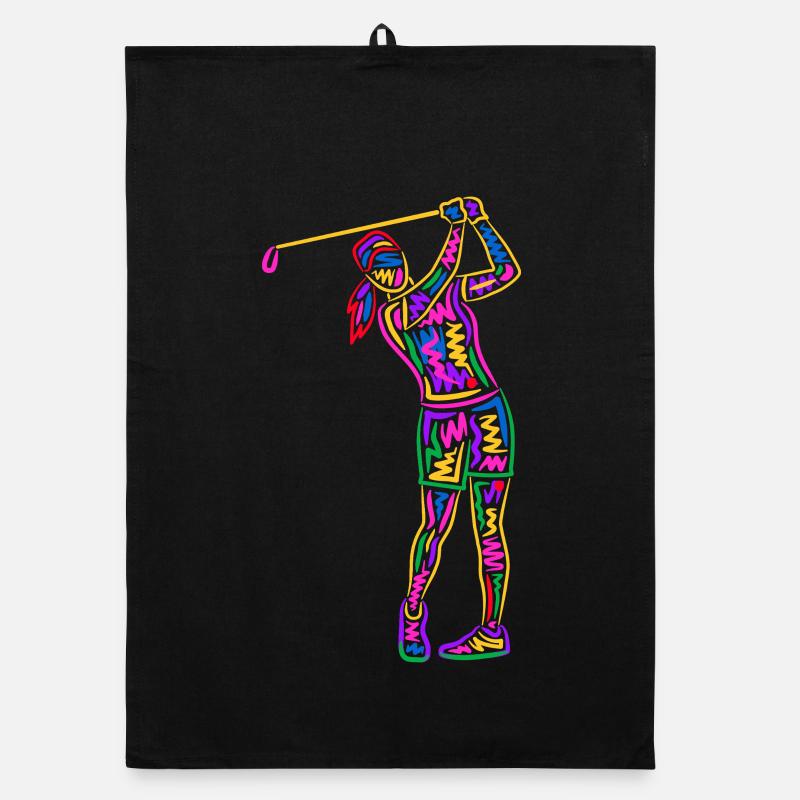 Golfeuse Golfeuse Femmes Colorées Enfants Filles Golfeuses Torchon bio