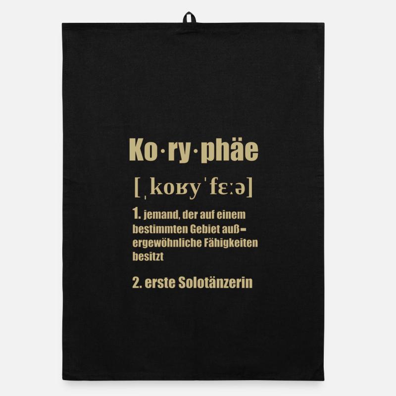 koryphäe in gold Organic Geschirrtuch