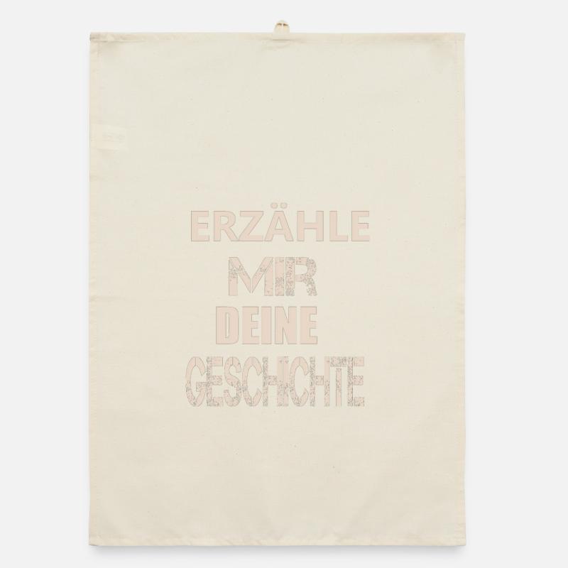ERZÄHLE MIR DEINE GESCHICHTE Organic Geschirrtuch