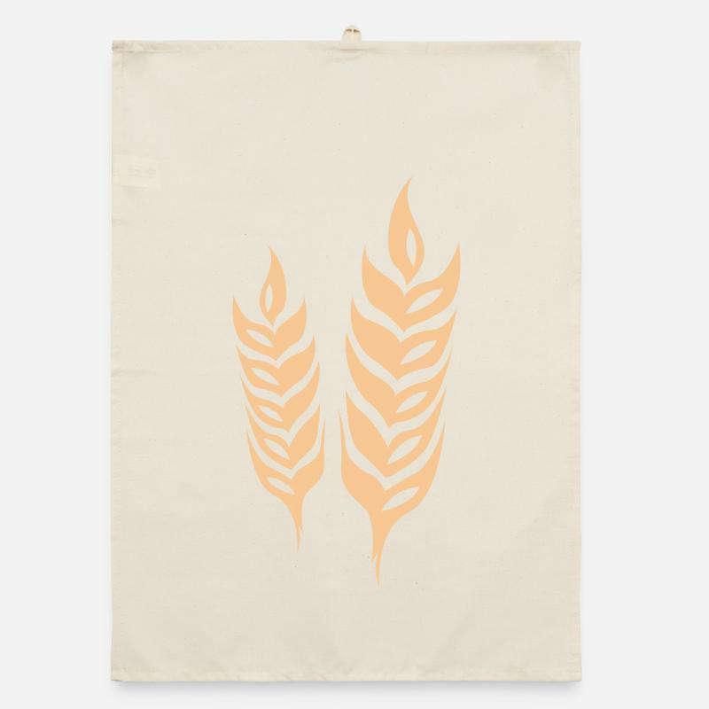 barley cereal symbol wheat logo icon vector Organic dish towel