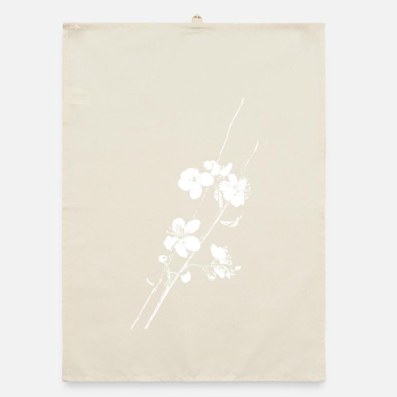 Branche des fleurs de cerisier Torchon bio