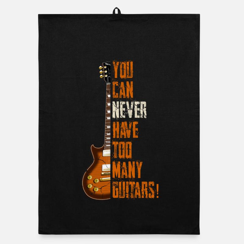 You can never have enough guitars! Organic dish towel
