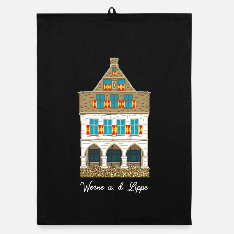 Werne a. d. Lippe, hôtel de ville historique Torchon bio