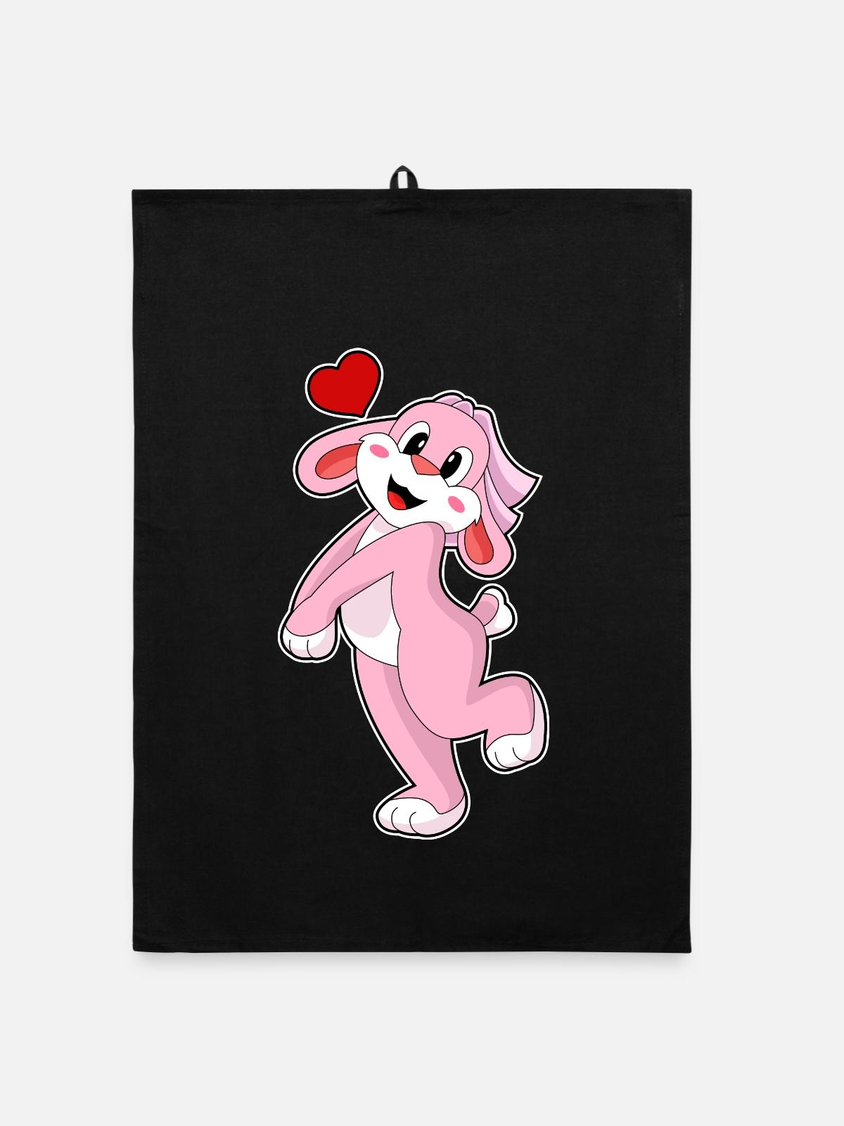 Mariage Rabbit Bride Veil - Torchon bio - noir - Devant