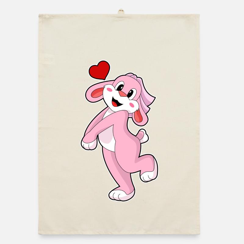 Rabbit Bride Veil Wedding Organic dish towel