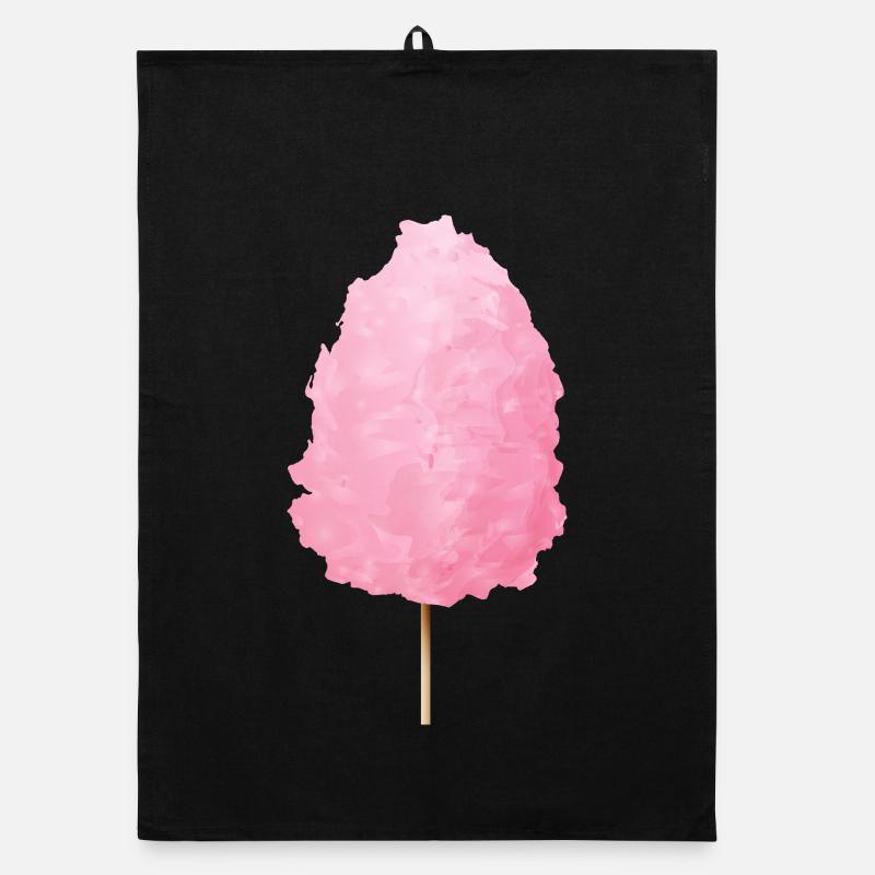 fluffy pink cotton candy Organic dish towel