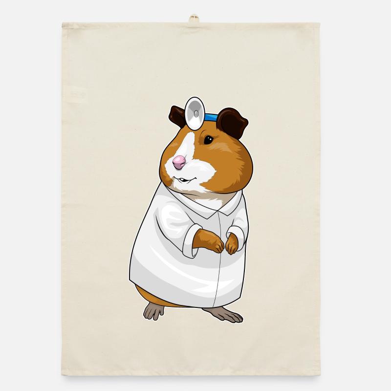 Hamster Arzt Arztkittel Organic Geschirrtuch