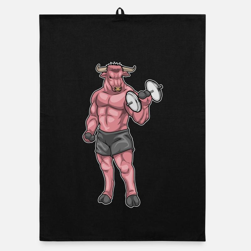 Taurus Bodybuilder Musculation Haltère Musculation Torchon bio