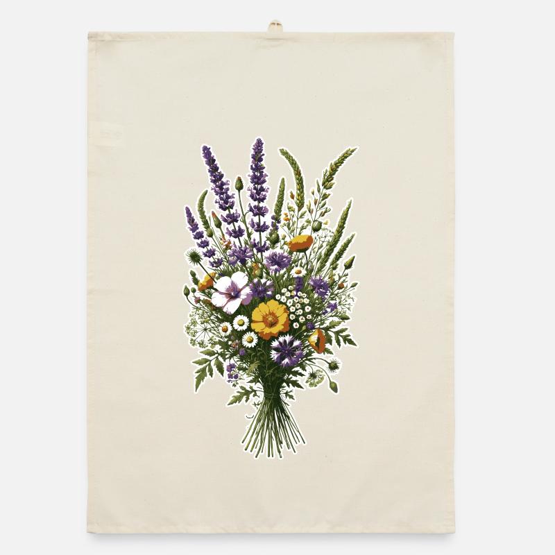 Wildblumen Organic Geschirrtuch