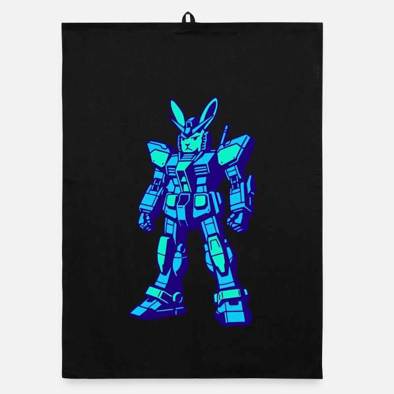Mecha Rabbit III Organic Geschirrtuch