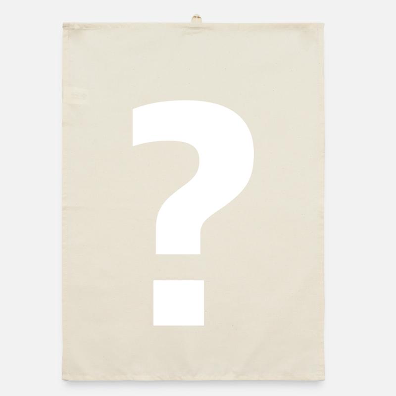 Question mark | stylish curiosity Organic dish towel