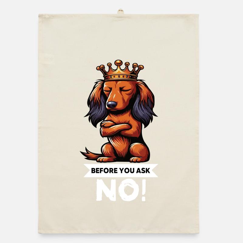 Avant de demander teckel à poils longs teckel tekkel Torchon bio