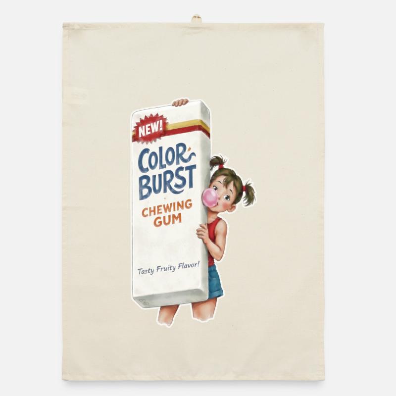 Chewing-gum rétro Torchon bio