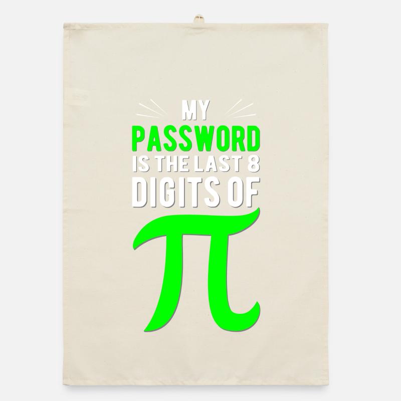 Le mot de passe est constitué de chiffres Pi Torchon bio