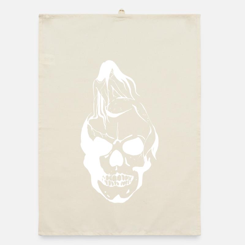 Sirène sur Skull Torchon bio