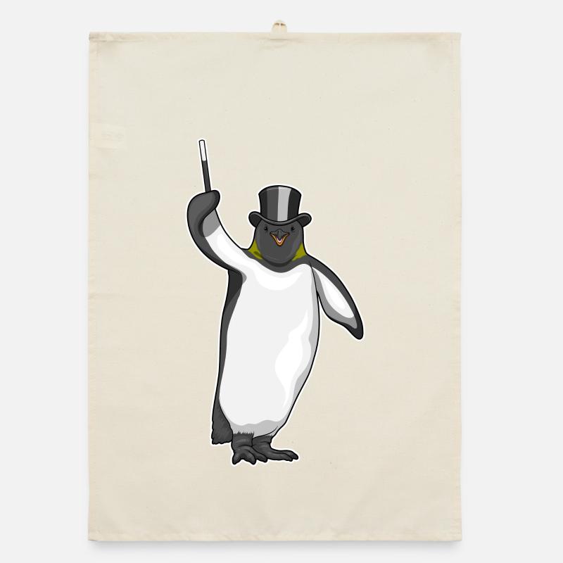Penguin Wizard Wand Organic dish towel