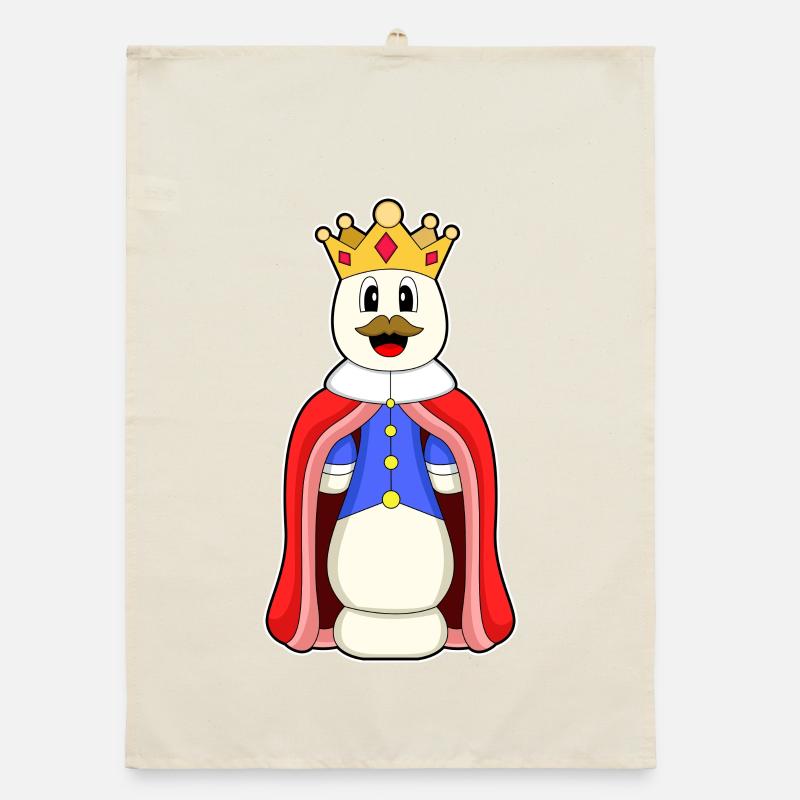 Pièce d’échecs King Chess Torchon bio
