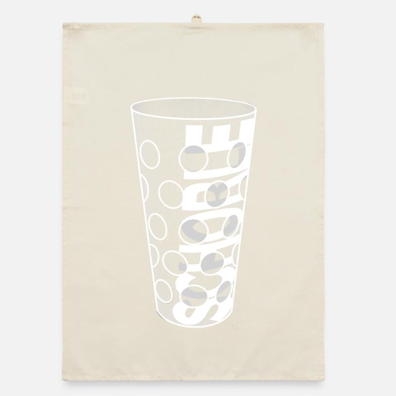 Schorleglas white Organic Geschirrtuch