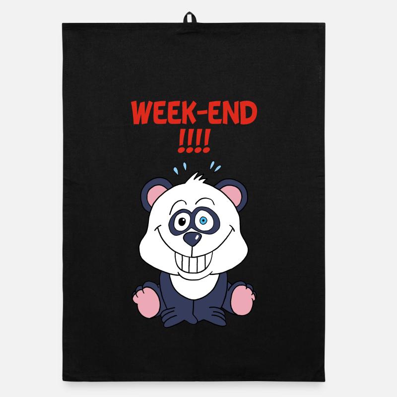 Panda en week end Torchon bio