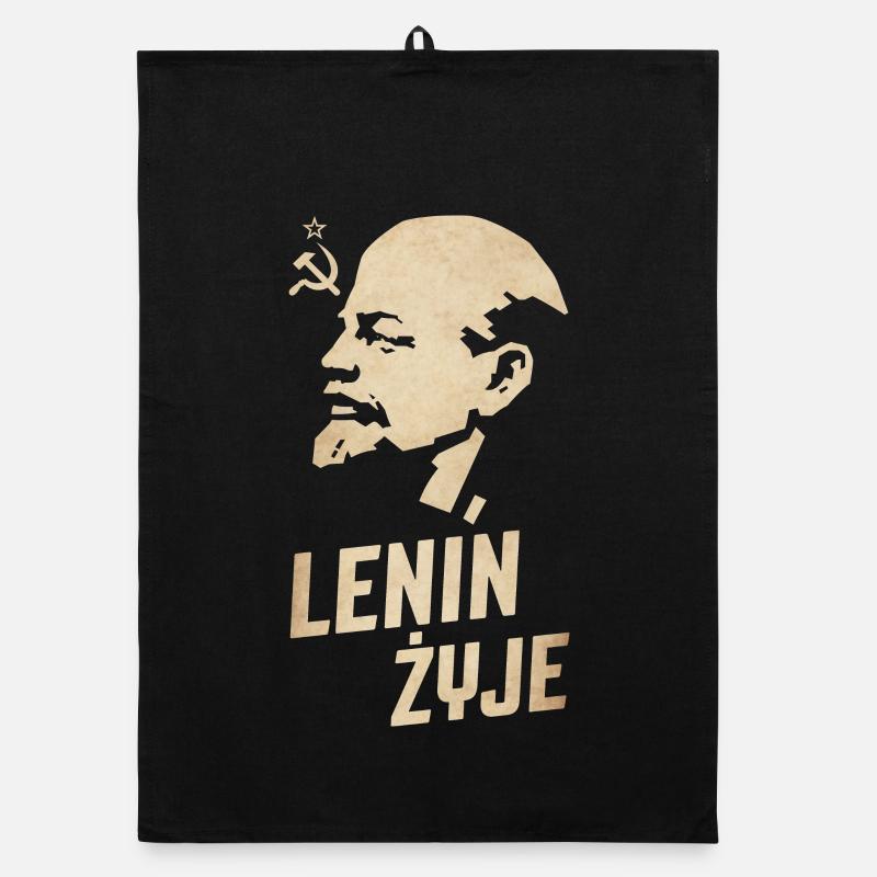 Lenin is alive Organic dish towel